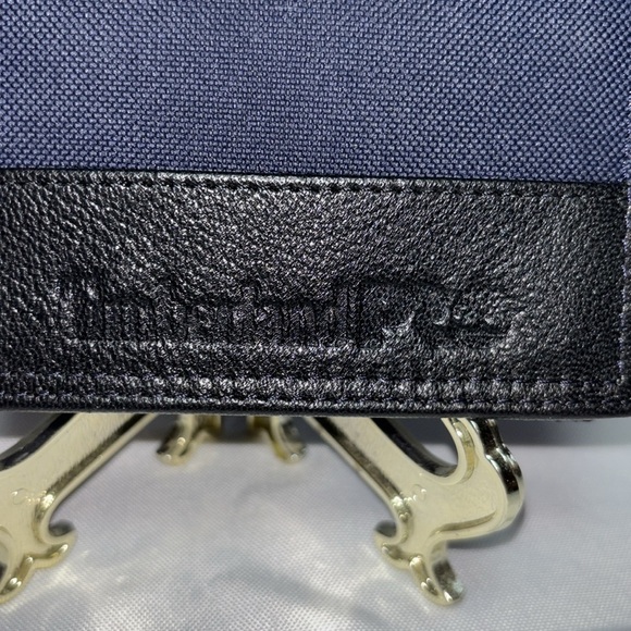 Timberland PRO Men's Leather & Canvas Trifold Wallet Set AP2 Navy - Picture 3 of 8